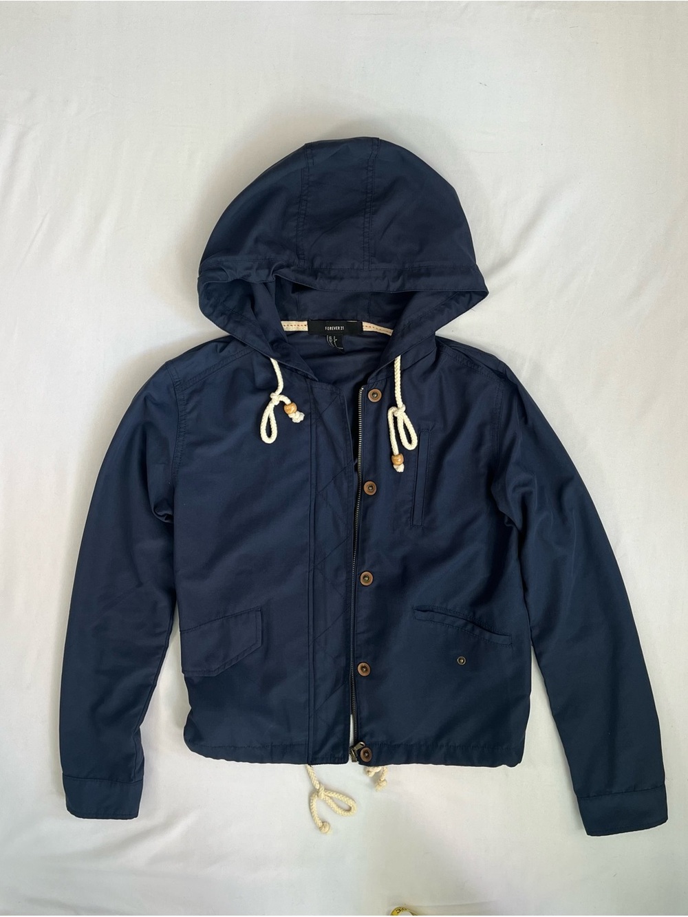 Women’s Navy Hooded Utility Jacket 0039